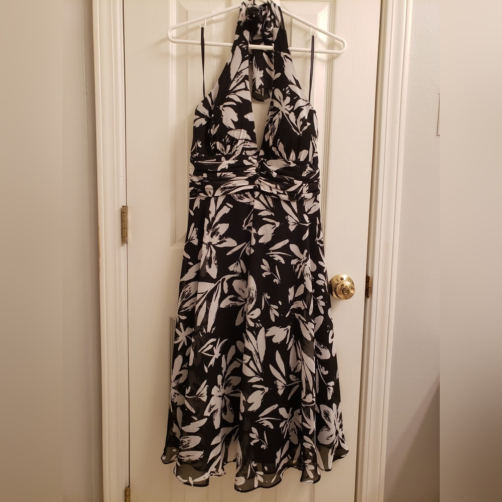 White House Black Market halter dress, size 4